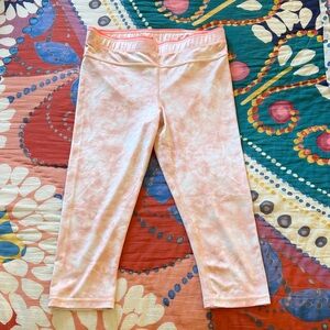 Women's Peach Tie-Dye Leggings